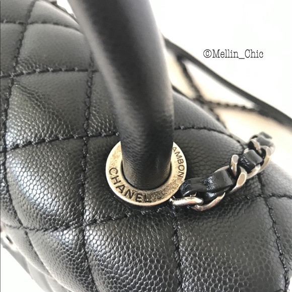 💓Sold💓Chanel Coco Black Mini Handle - Picture 3 of 12